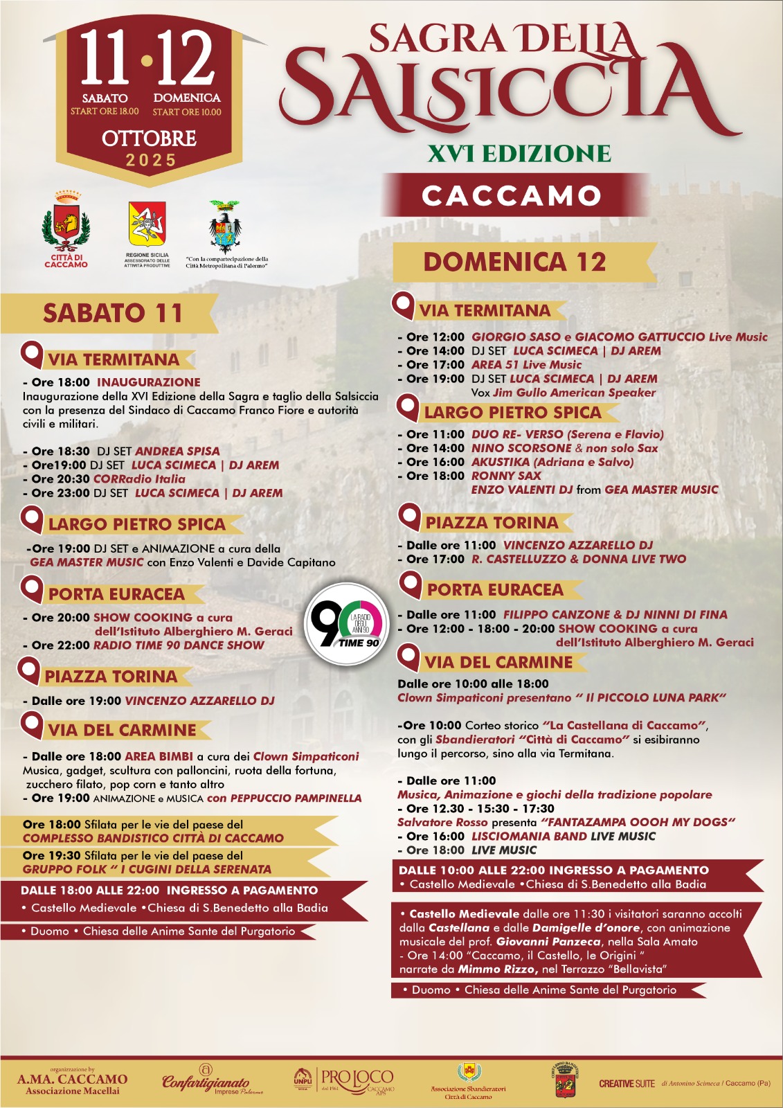 Programma Sagra della Salsiccia 2025